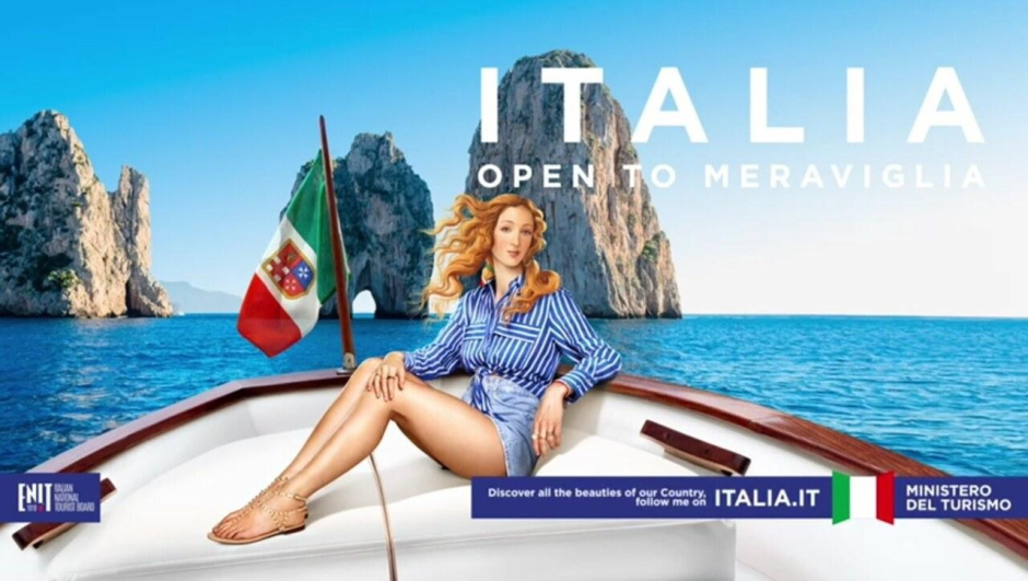 Beeld Venere op water