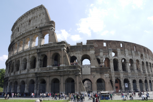 Colosseum in Rome en leslocaties  van Dante Alighieri Eindhoven